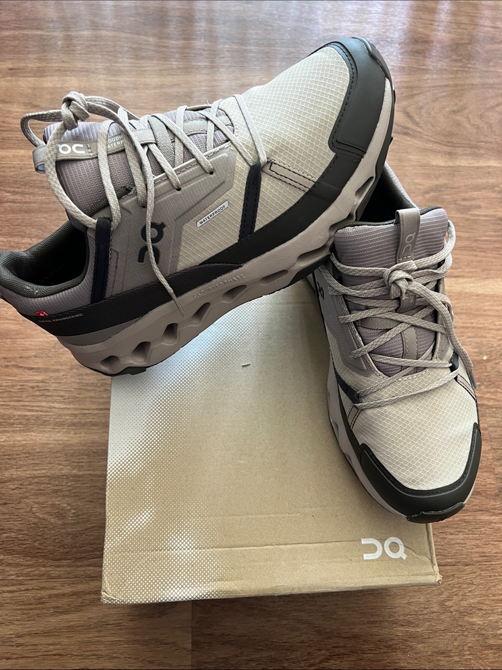 On Running Men’s Sz 8 / Women Sz 9 Waterproof - Light Pink/Gray